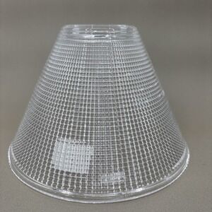 Vtg Holophane Glass Industrial Lamp Shades Pendant Globe 4" Tall 6 1/4" Wide